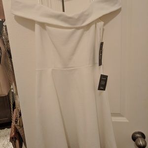 White off shoulder dress